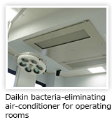Daikin bacteria-eliminating air-conditioner for operating rooms