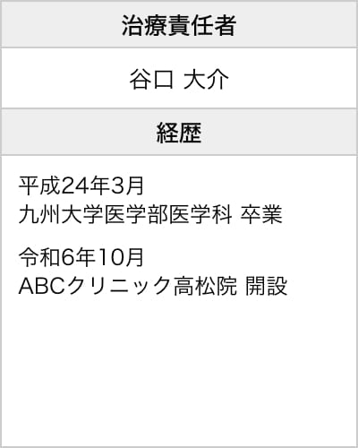 高松院長情報