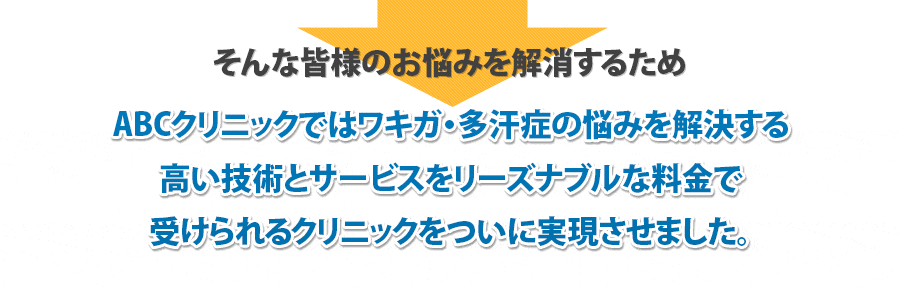皆様のお悩みを解消するために